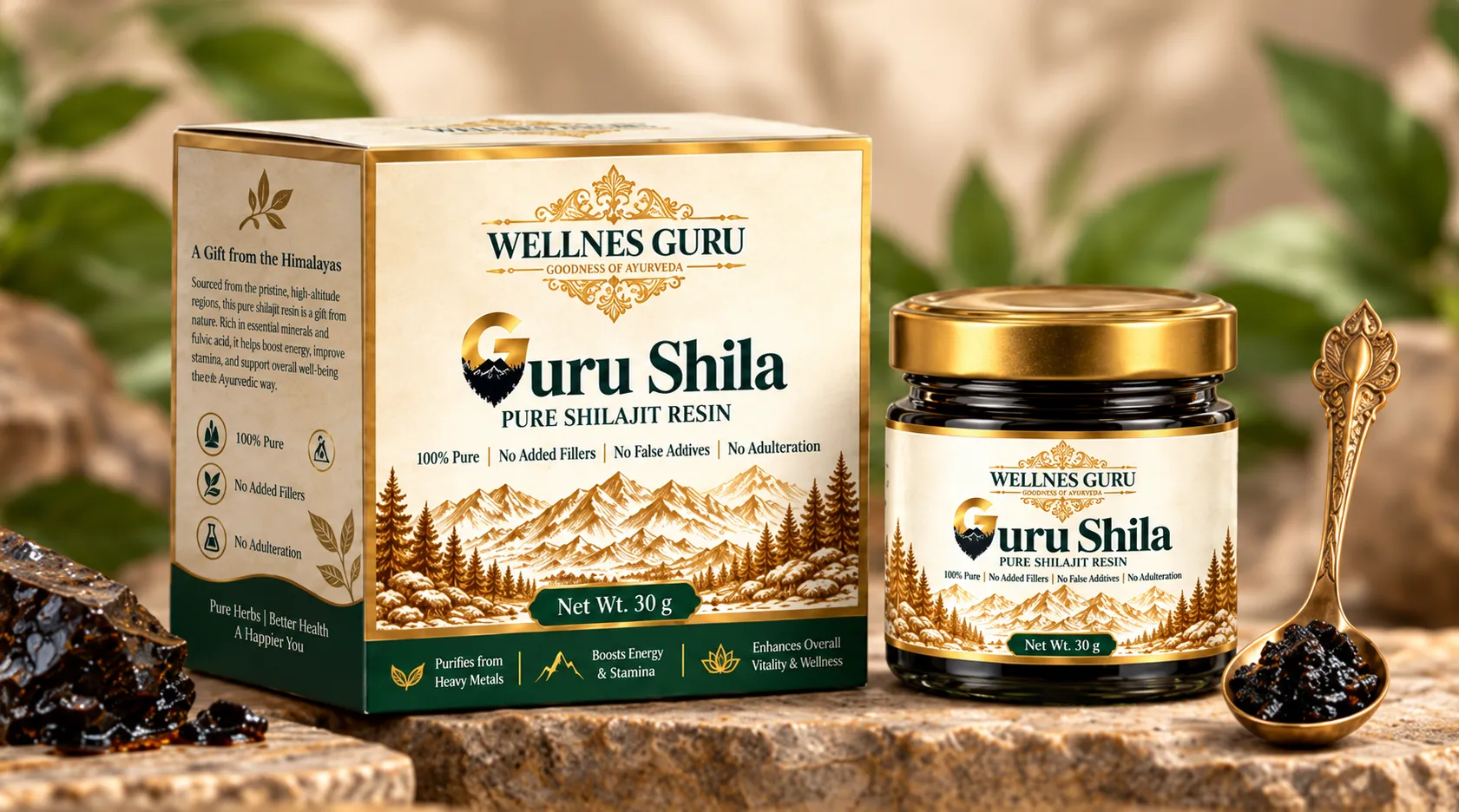Guru Shila — Pure Shilajit Resin